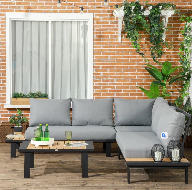 Garden metal corner sofa sale