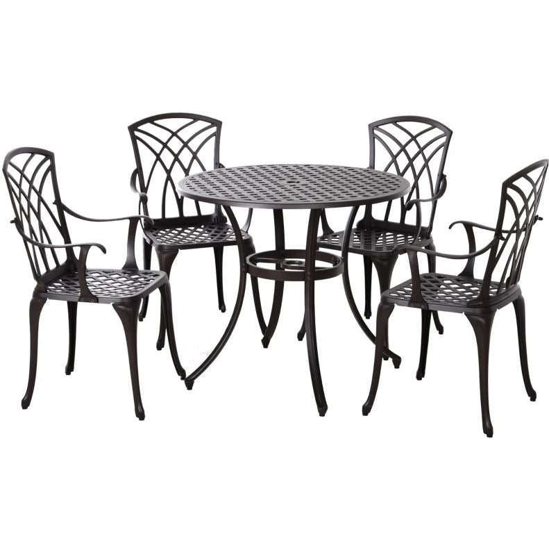 metal garden table and chairs