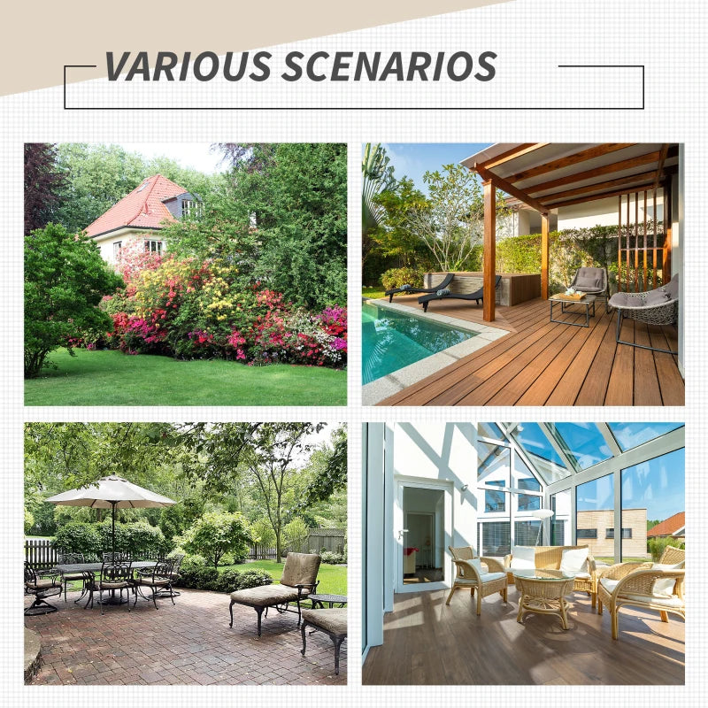 Set of 2 Brown Folding Rattan Chairs - Stylish Outdoor Seating for Patio, Garden, and Balcony