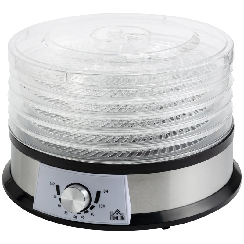 Premium Five-Tray Food Dehydrator for Healthy Snacks - Adjustable Temperature, BPA-Free, Perfect for Fruits, Vegetables, and Jerky