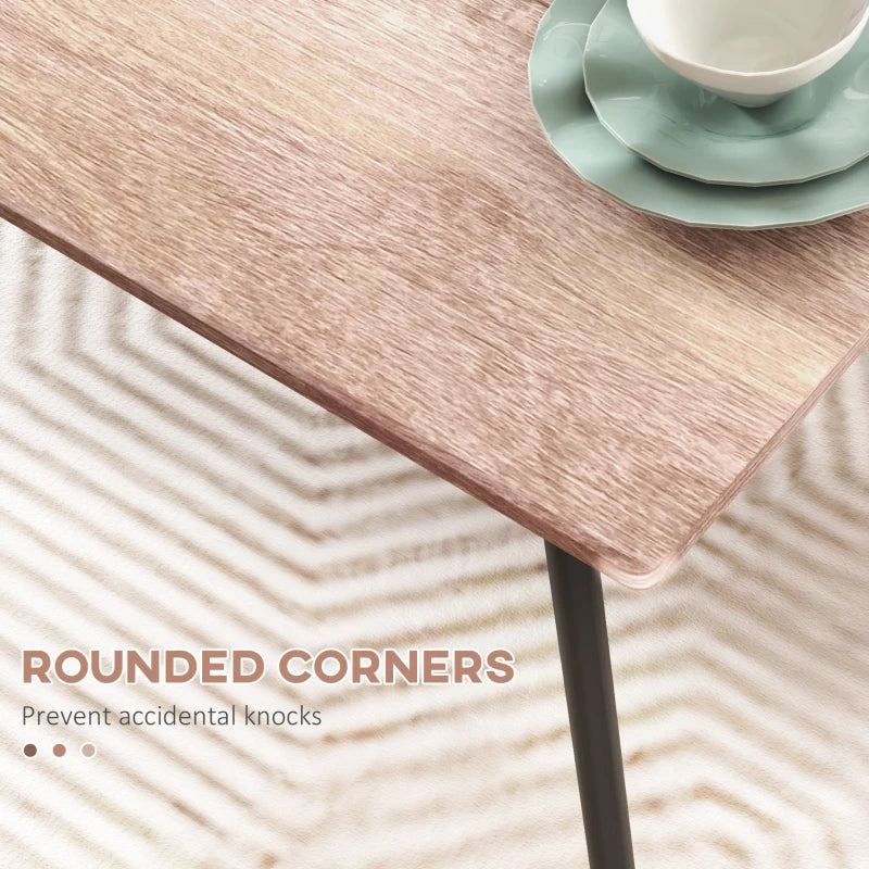 5-Piece Space-Saving Dining Table and Chairs Set - Steel Frame, Compact Design for Small Kitchens, Black Finish