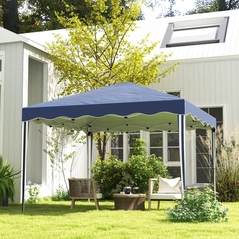 Blue Adjustable Height Pop-Up Gazebo with Bag