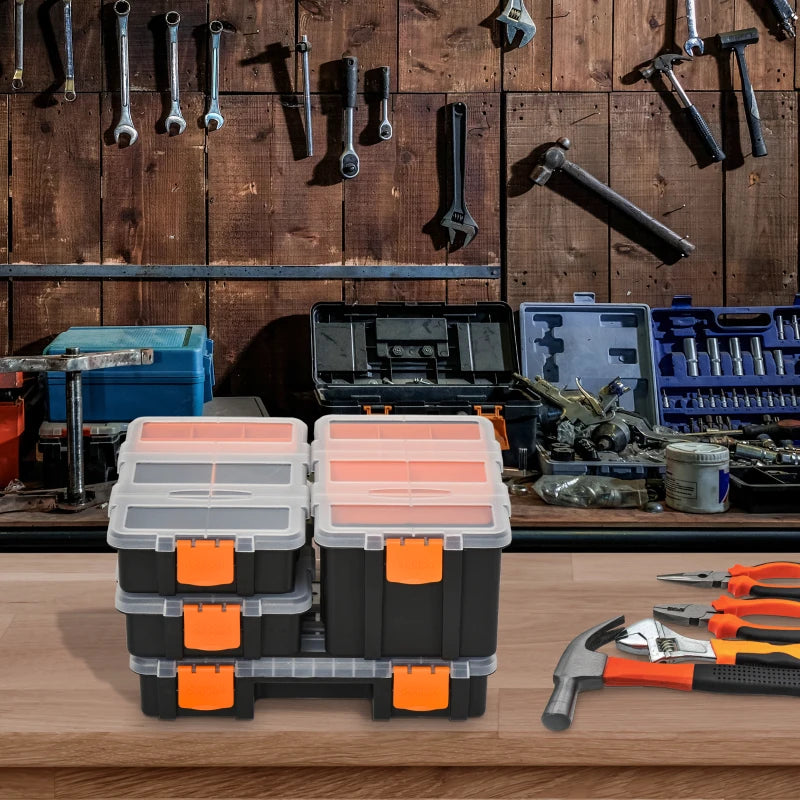 Plastic Tool Storage Boxes for Home Organization