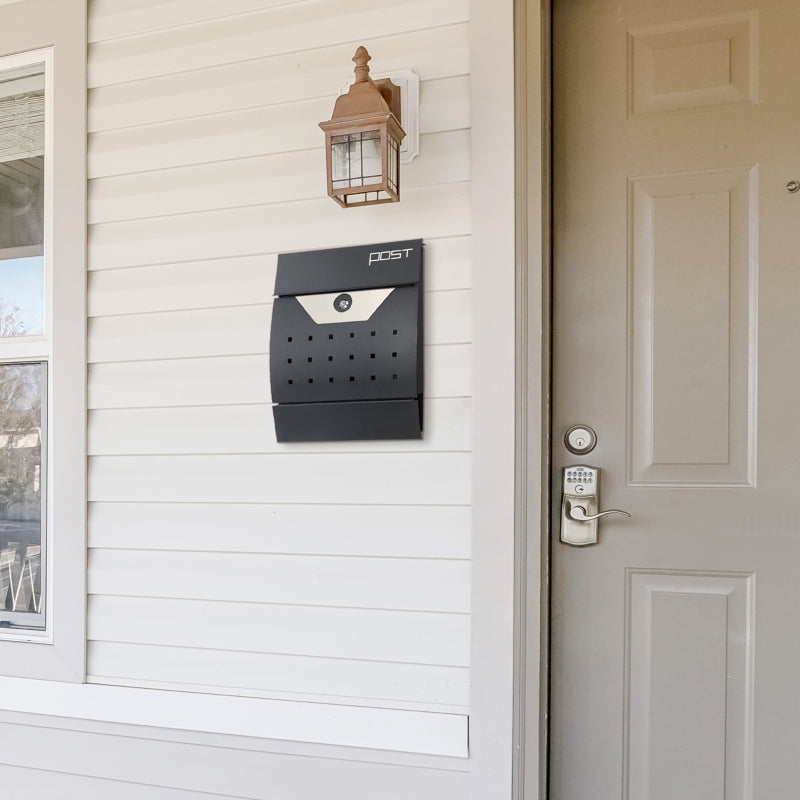 Wall-Mounted Steel Mailbox for Home Use