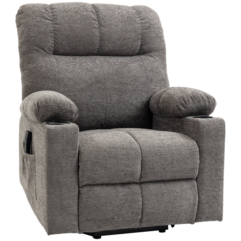 Electric Riser Recliner Chair for Elderly with Remote Control - Comfortable Power Lift Chair in Grey