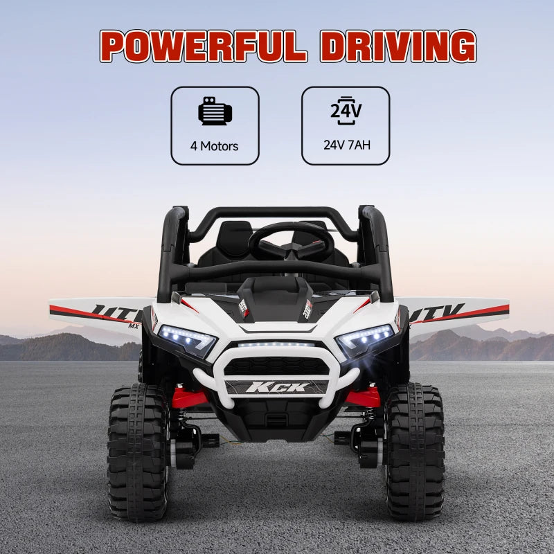 24V 7AH Electric Ride On Truck for Kids 2 Seater Battery Powered Car with Remote Control