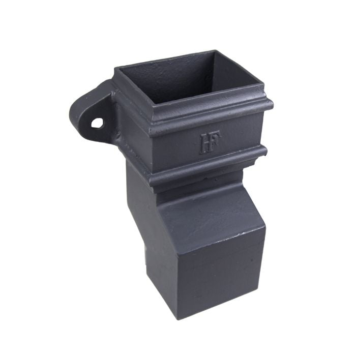 Hargreaves Cast Iron 150x100mm Plain Rectangular Anti-Splash Shoe - Primed