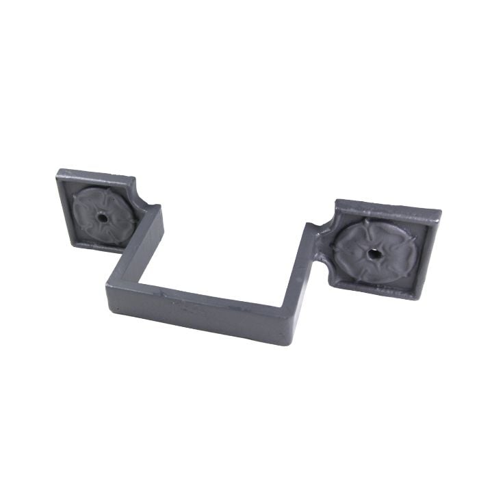 Hargreaves Cast Iron 125x100mm Ornamental Rectangular Earband Type A - Primed