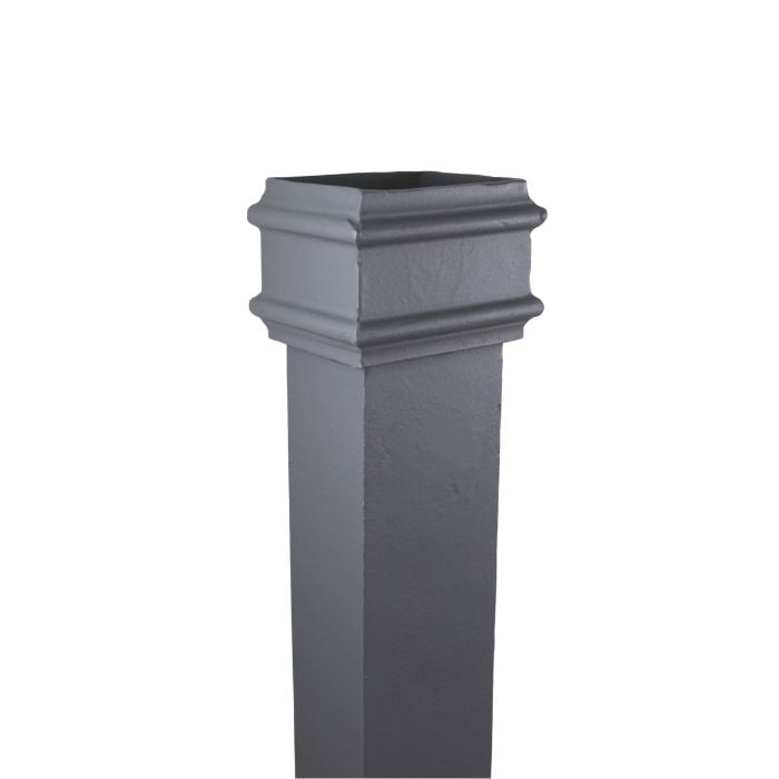 Hargreaves Cast Iron 100x100mm Plain Square Pipe 1210mm - Primed