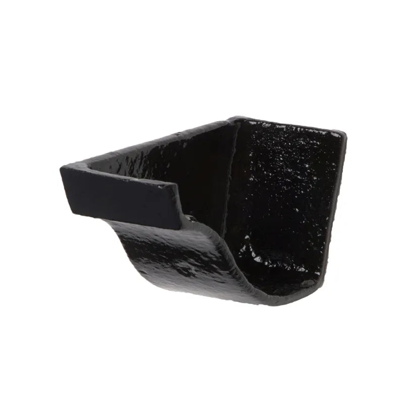 Hargreaves Cast Iron 115mm Internal Ogee Stopend - Painted Black