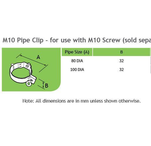 100mm Copper Downpipe Clip