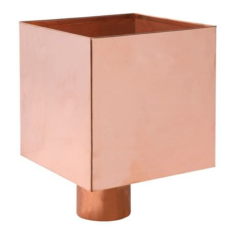 100mm Copper Plain Box Hopper