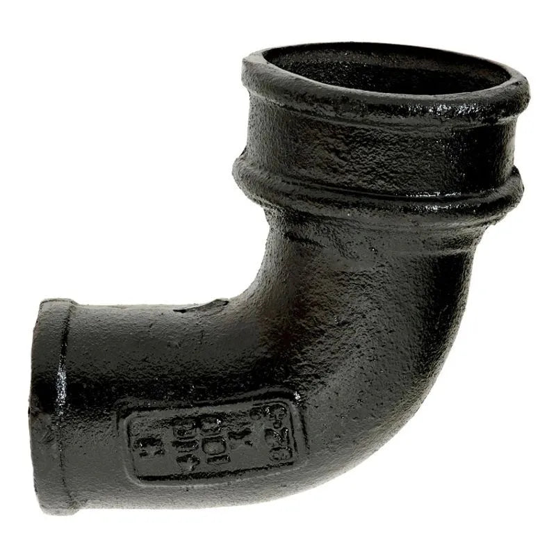 Premier Soil Cast Iron 100mm 92.5dg Soil Bend Painted Black - S4020