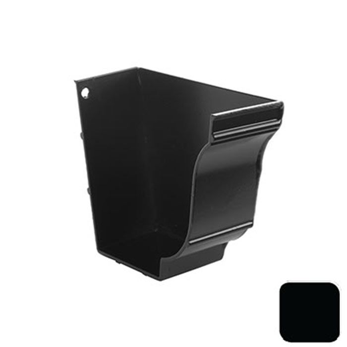 Alumasc 5x4 Moulded Ogee Right Hand Stopend - Matt Black