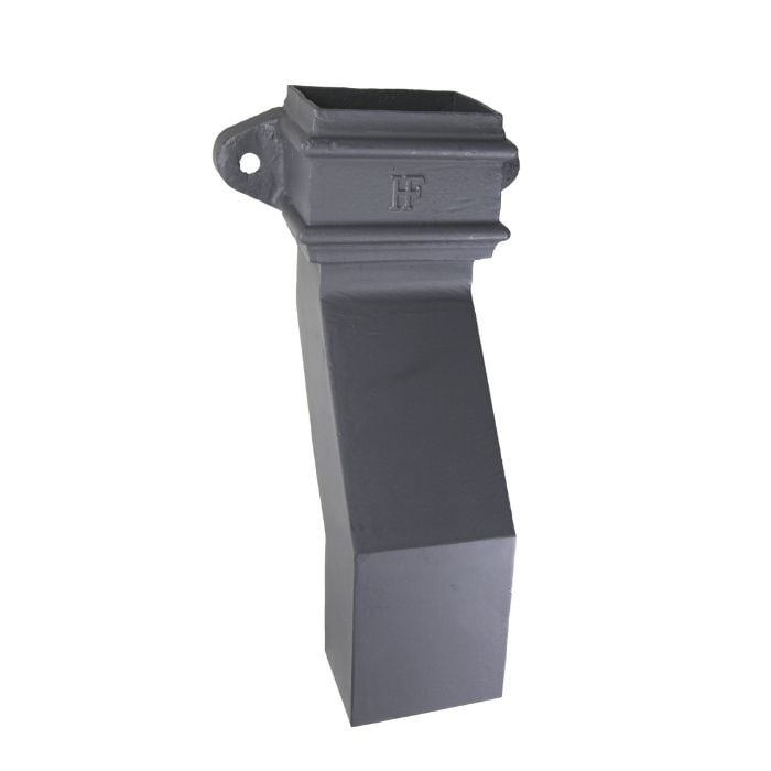 Hargreaves Cast Iron 125x100mm Plain Rectangular Plinth Offset 115mm Projection - Primed