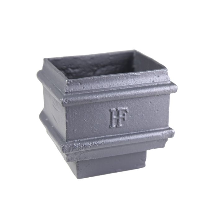 Hargreaves Cast Iron 125x70mm Plain Rectangular Loose Socket with Spigot - Primed