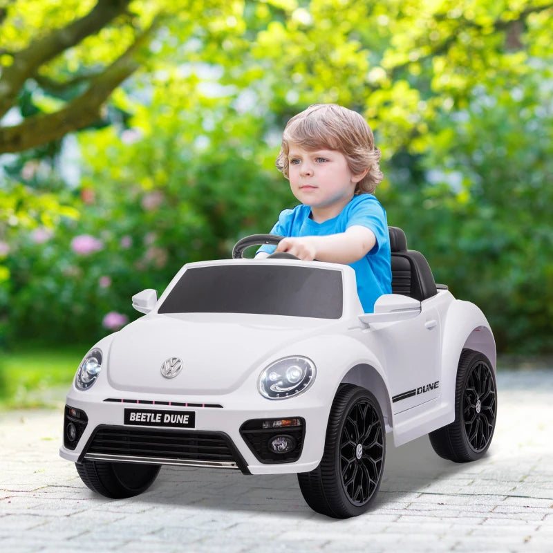 Licensed Volkswagen Beetle 12V Ride On Car with Remote Control and Suspension Wheels