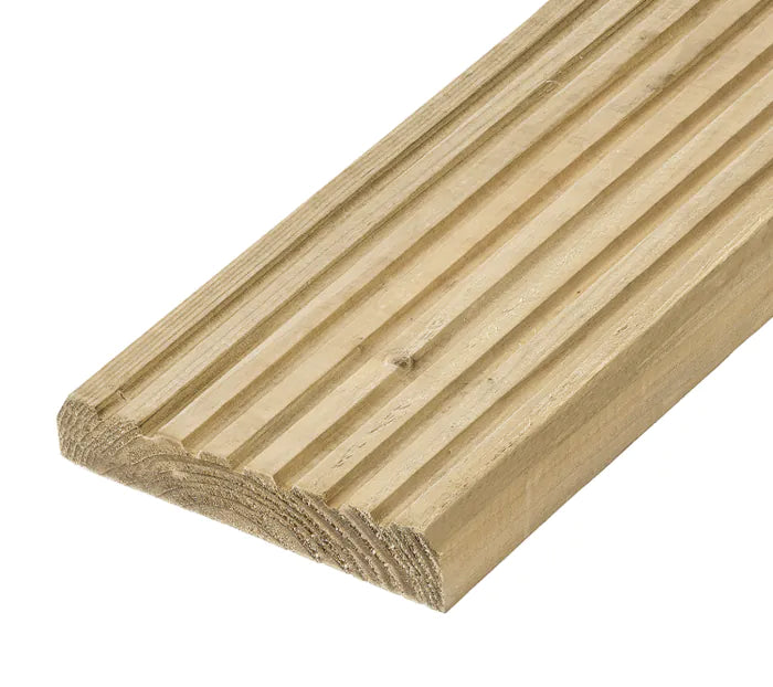 4.8m Timber Decking Board - 145mm x 28mm