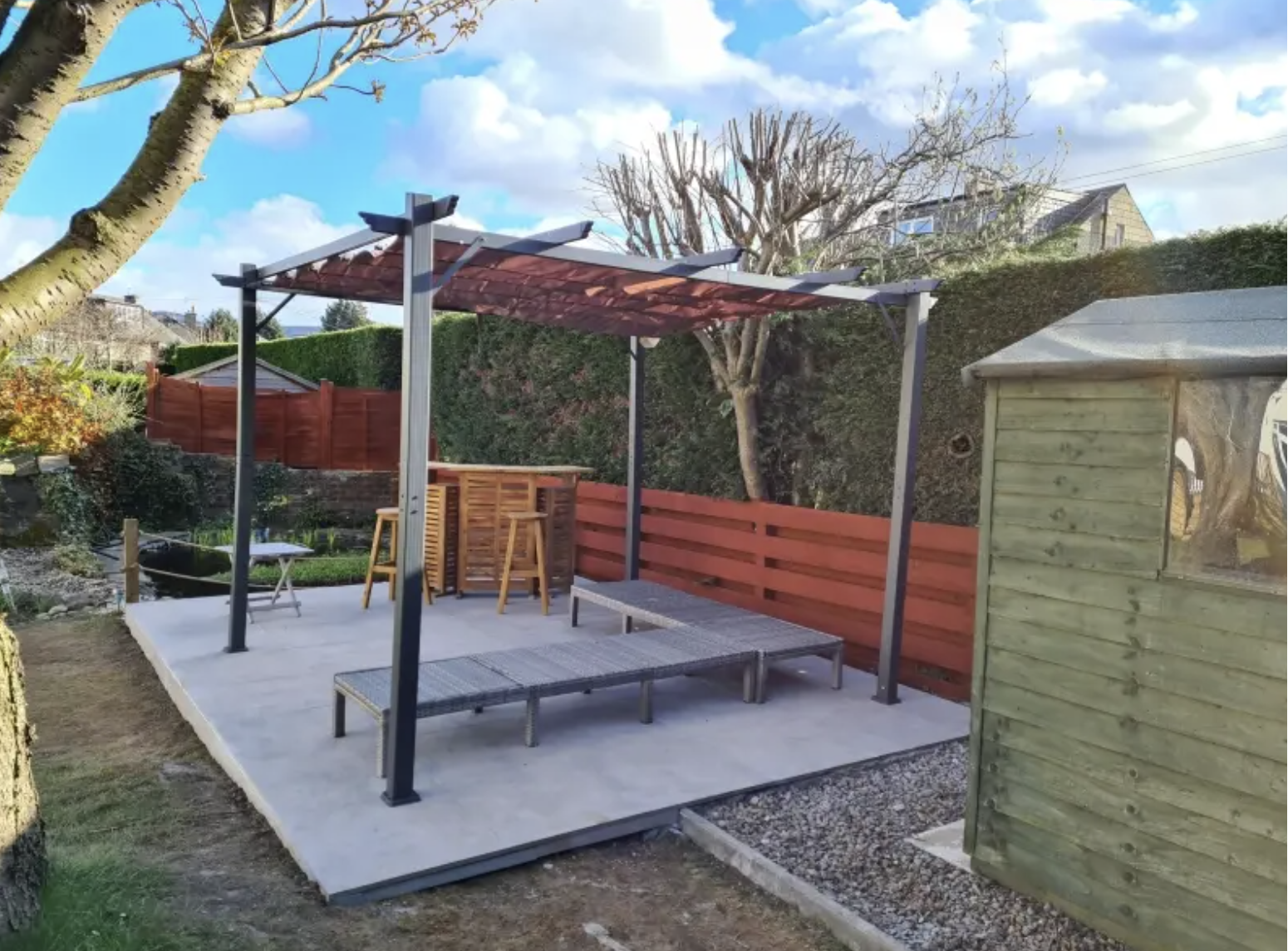 3m x 3m Aluminium Pergola
