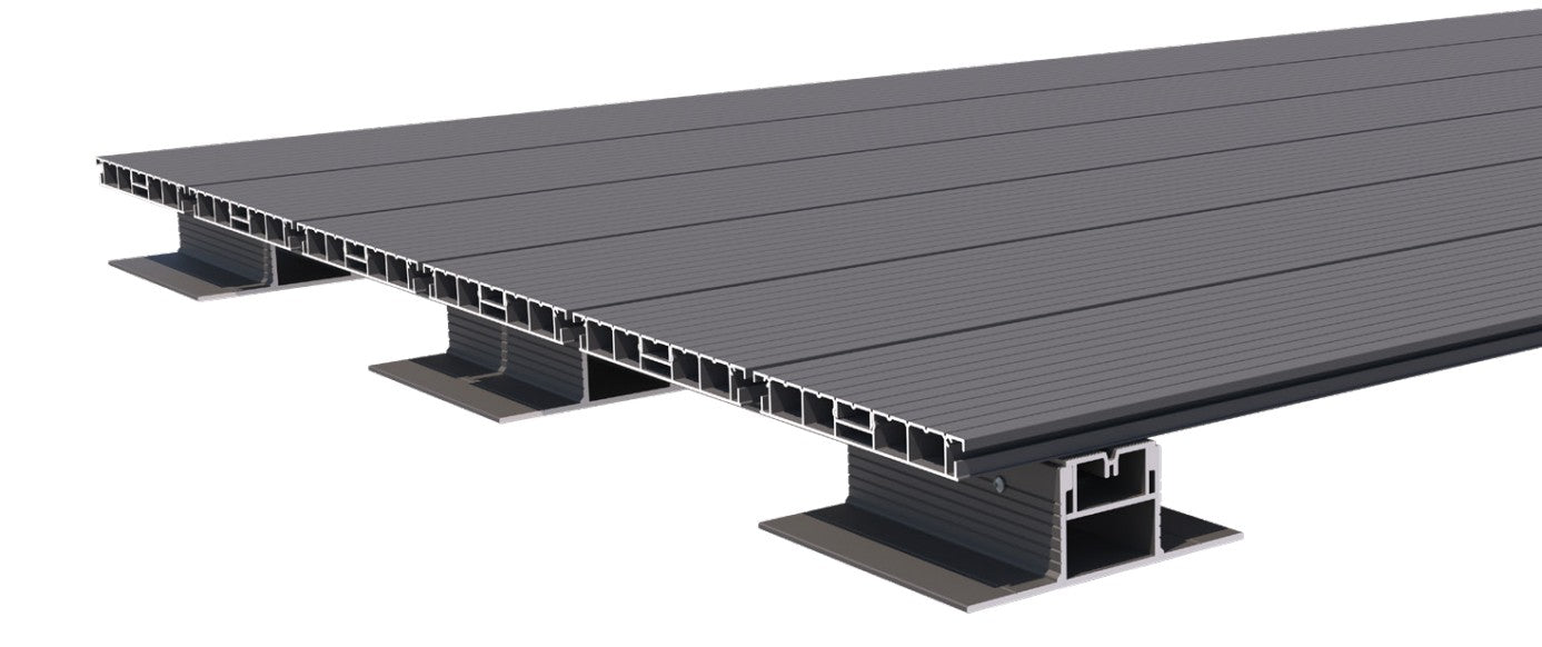 Aluminium Decking 3.66m - Anthracite - 18mm