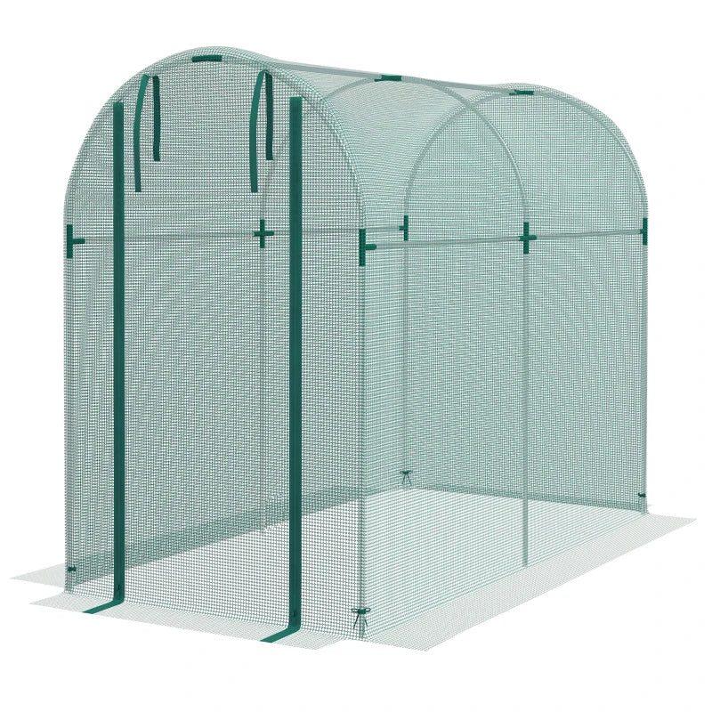 240x120cm Mini Polytunnel Greenhouse for Home Gardening