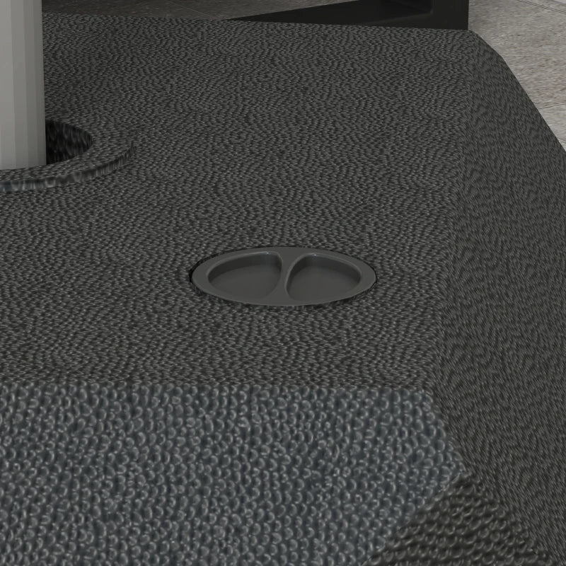 Black Cantilever Umbrella Base with Wheels