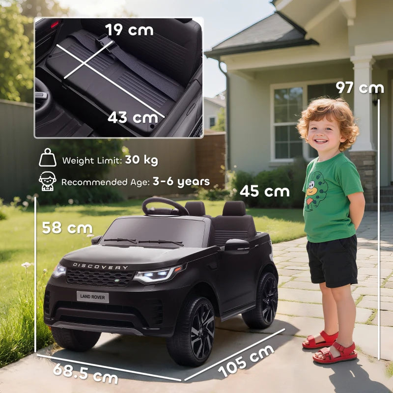 Licensed Land Rover Discovery 12V Kids Electric Car with Remote Control and Suspension