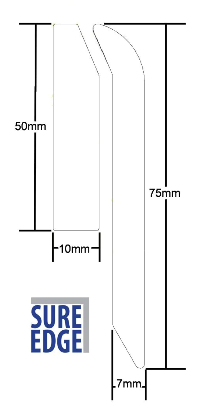 Sure Edge Gutter Drip Trim For EPDM Roofing - 2m