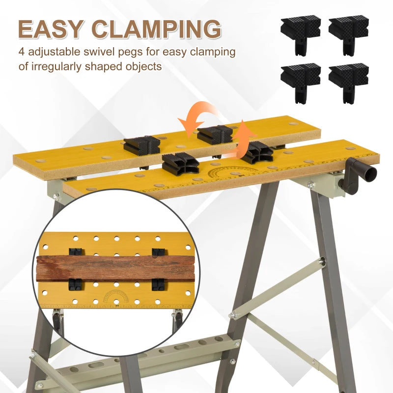 4-in-1 Folding Workbench for DIY Projects