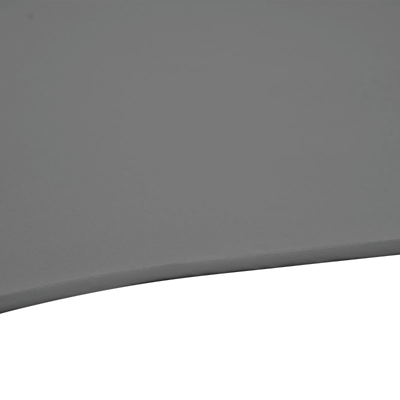 Dark Grey 2.5M Rotating Cantilever Patio Umbrella with Cross Base