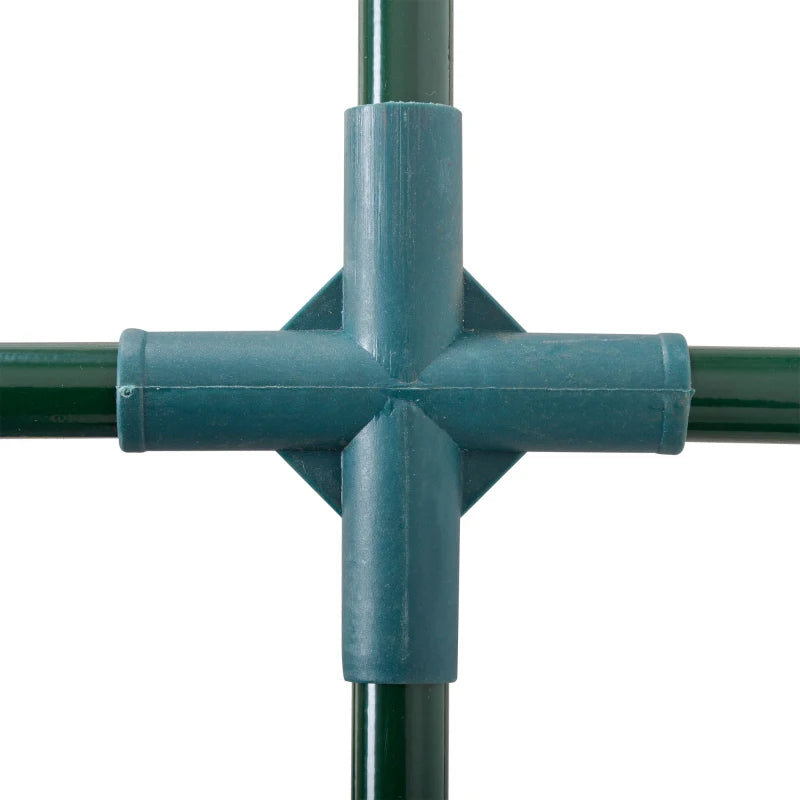 Green Steel Frame Garden Tunnel Greenhouse, 200x100x80cm