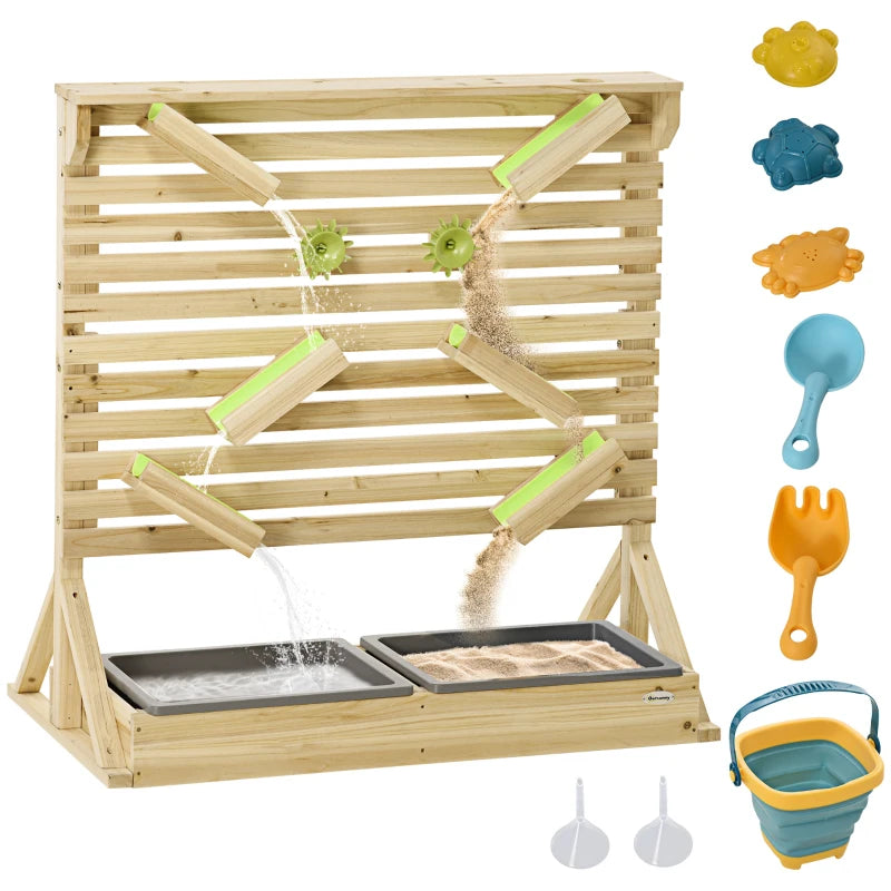 Outdoor Kids Water and Sand Playset with 18 Fun Accessories for Summer Play