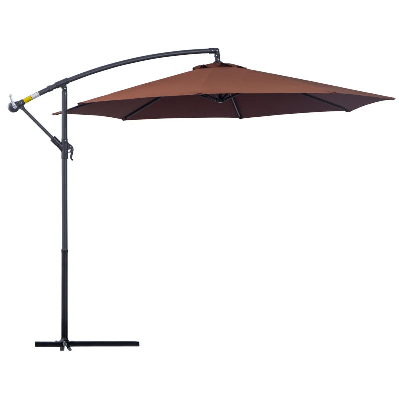 3m Coffee Hanging Umbrella Parasol