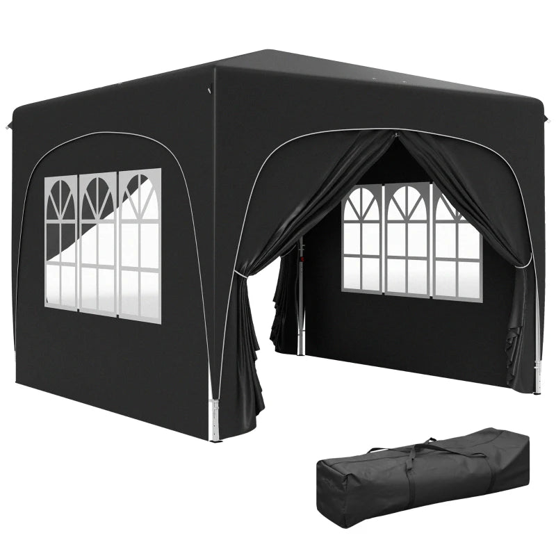 Durable 3x3m Pop-Up Gazebo Shelter with Accessories