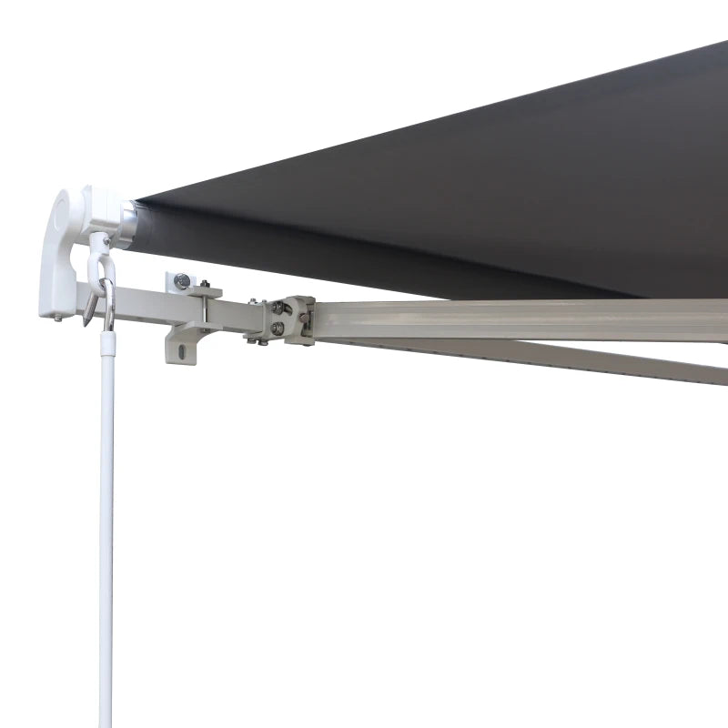 3m x 2.5m Grey Retractable Awning Canopy