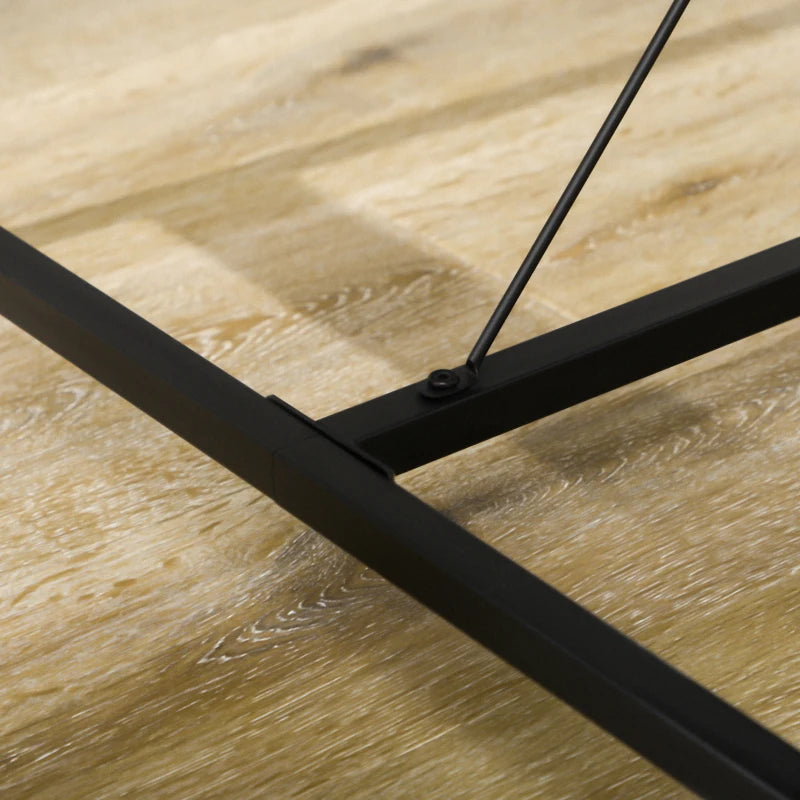 Natural Dining Table and Bench Set for 4 - Space Saving Kitchen Furniture with 2 Benches - Perfect for Dining Rooms