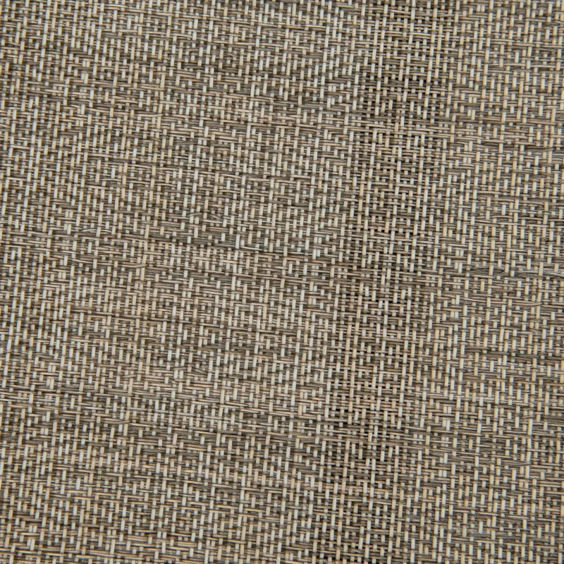 Brown Double Patio Glider Chair with Table - Outdoor 2 Seater Rocking Bench