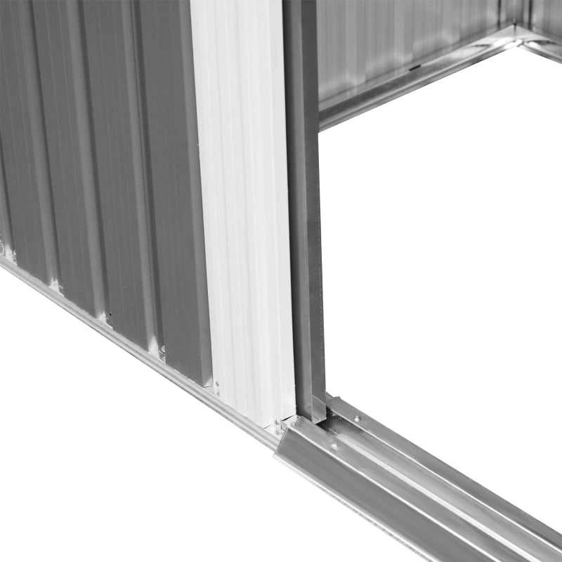 Grey Storage Hut - 8.5ft x 6ft