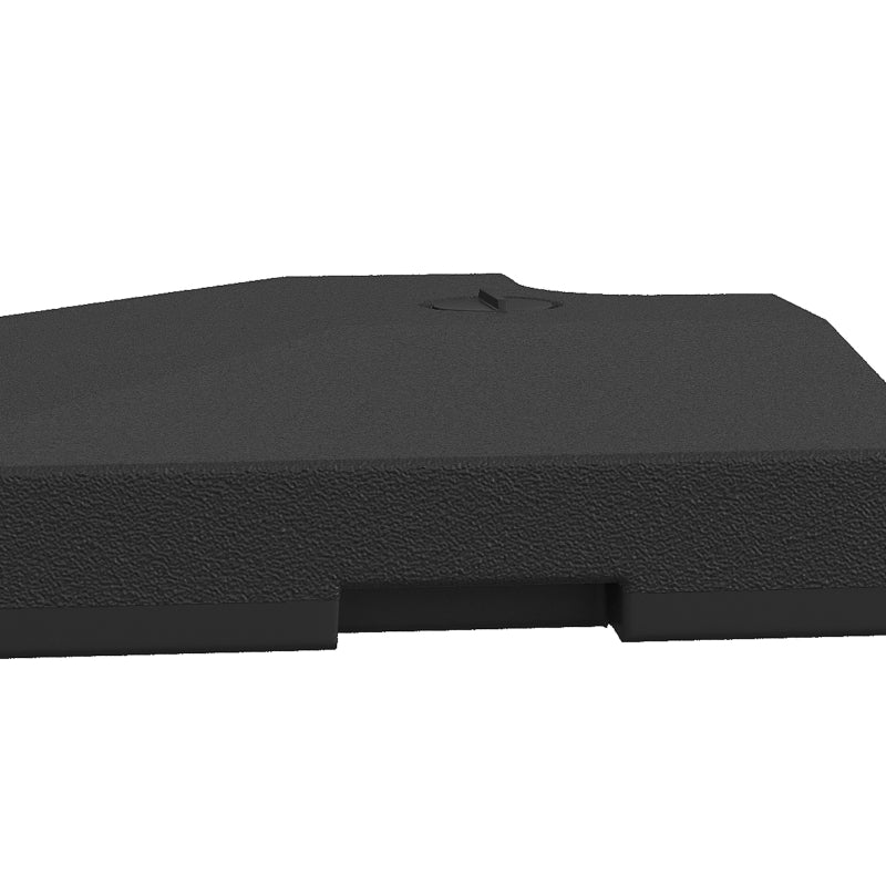 4-Piece Heavy Duty Parasol Base - 120KG Sand/80L Water Fillable - Cross Stand & Cantilever Holder