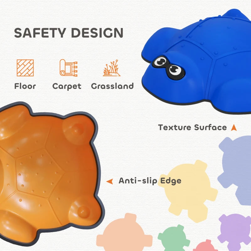 9-Piece Non-Slip Balance Stepping Stones for Kids Indoor Outdoor Obstacle Course Ages 3-8