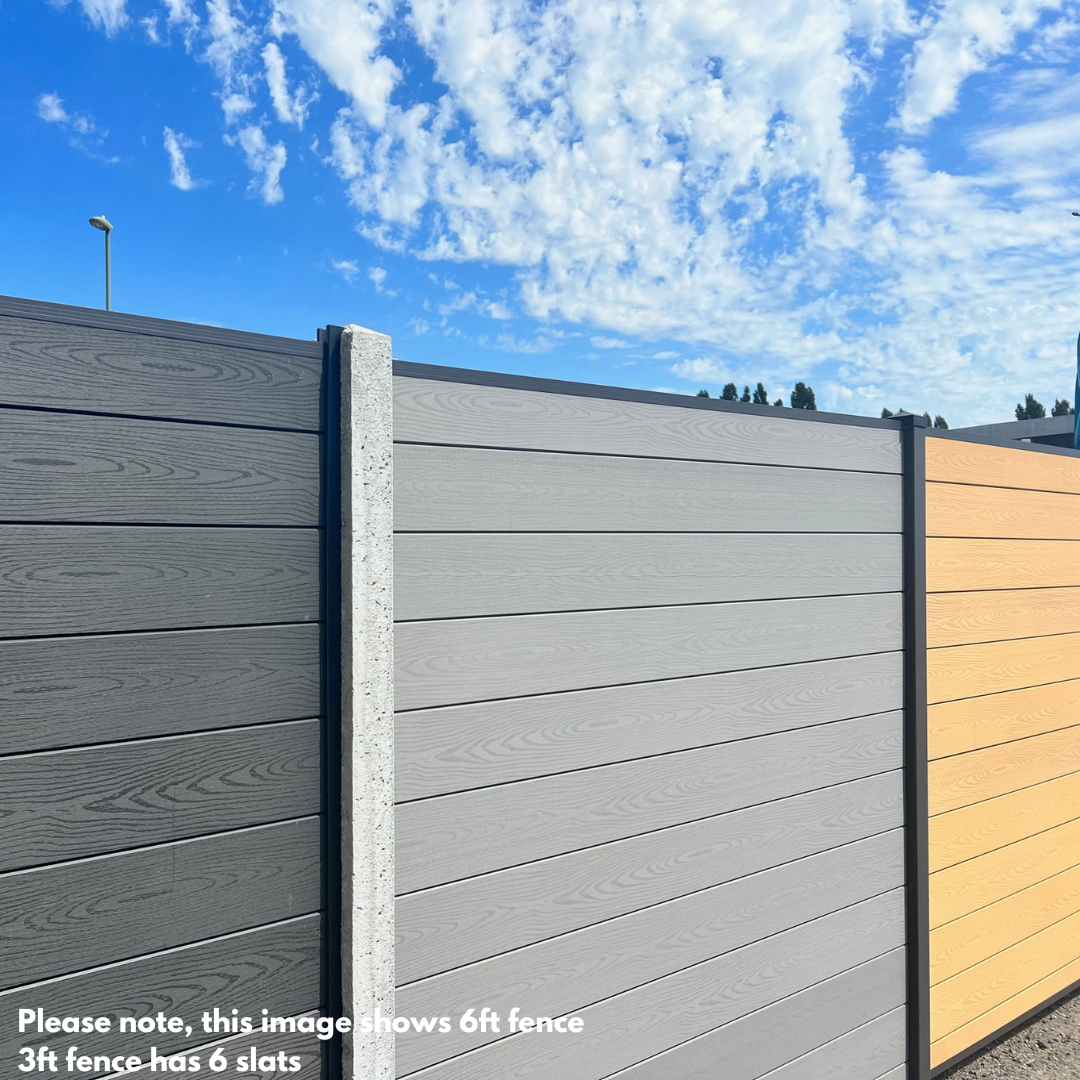 Woodgrain Composite Fencing Kit (All Colours)