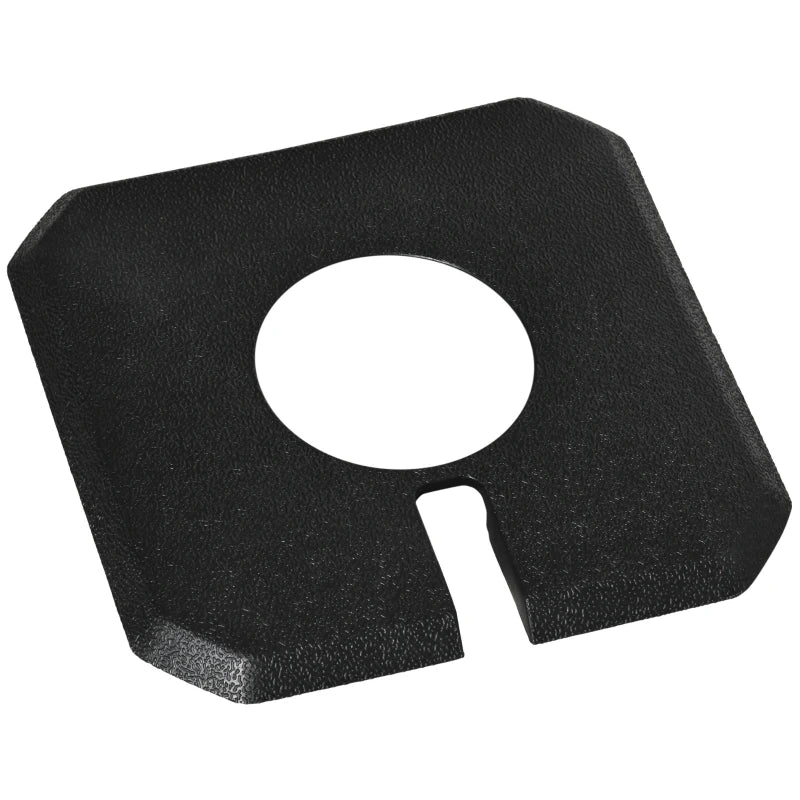 Black Cantilever Umbrella Base Set, 130kg Sand or 90kg Water Filled