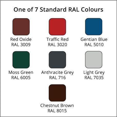 400mm Ornamental Cast Aluminium Rectangular Hopper Head (no motif) -76mm (3") outlet - One of 7 Standard RAL Colours TBC
