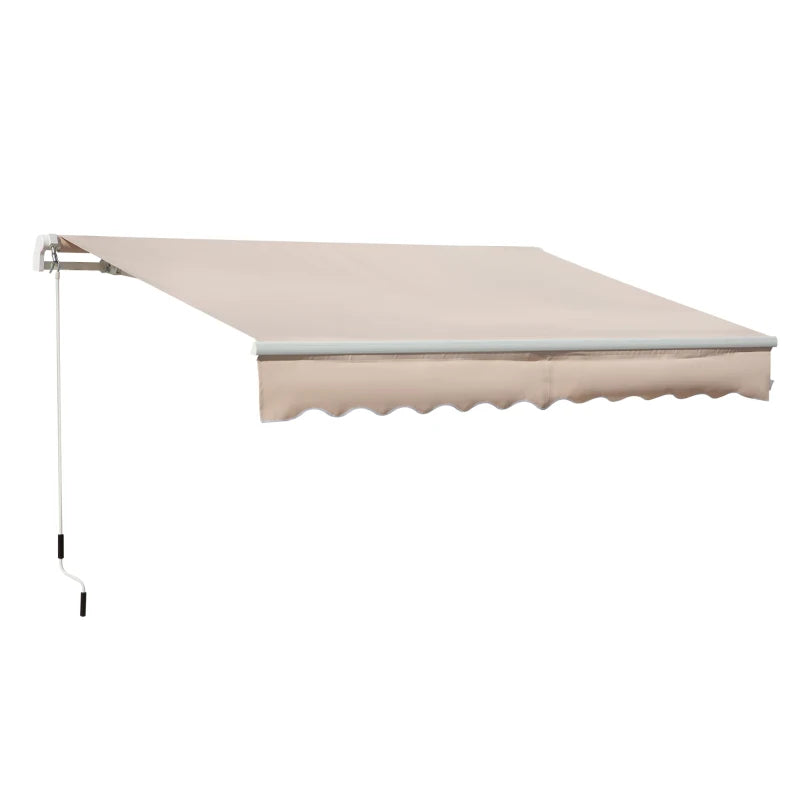 Beige 4m x 2.5m Manual Awning