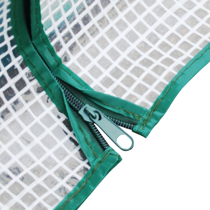 Portable White Mini Greenhouse for Plants - 120 x 45 x 70cm