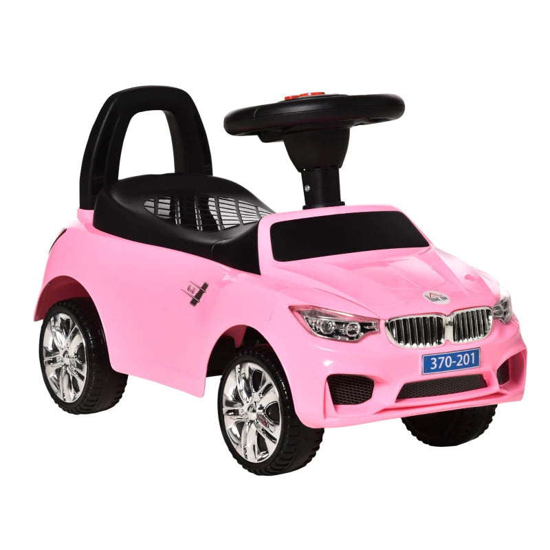 Pink Ride-On Car for Toddlers - Baby Walker Foot-to-Floor Sliding Car - Fun and Safe Outdoor Toy