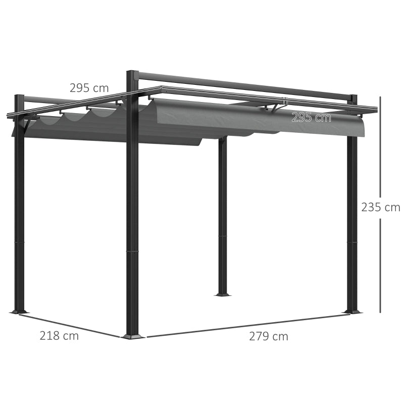 3m x 3m Aluminium Barbecue Pergola