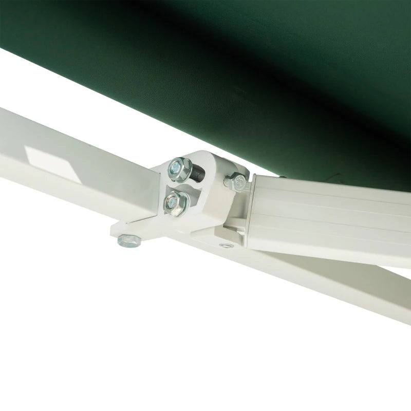 4m x 2.5m Manual Awning Sun Shade - Green