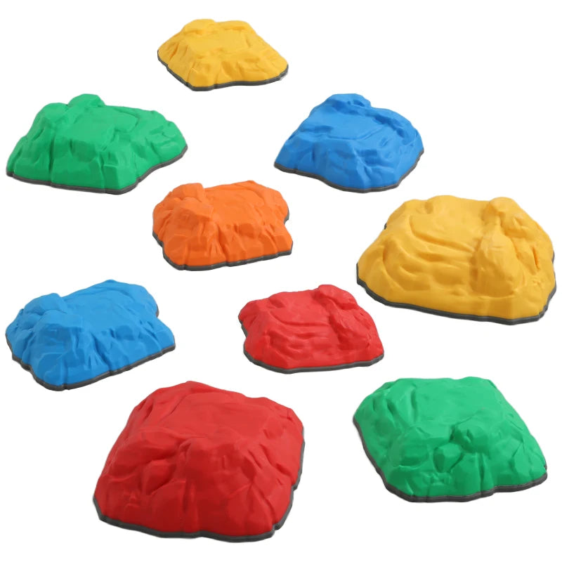 Colorful Balance Stepping Stones for Kids Non-Slip Indoor Outdoor Obstacle Course Ages 3-8