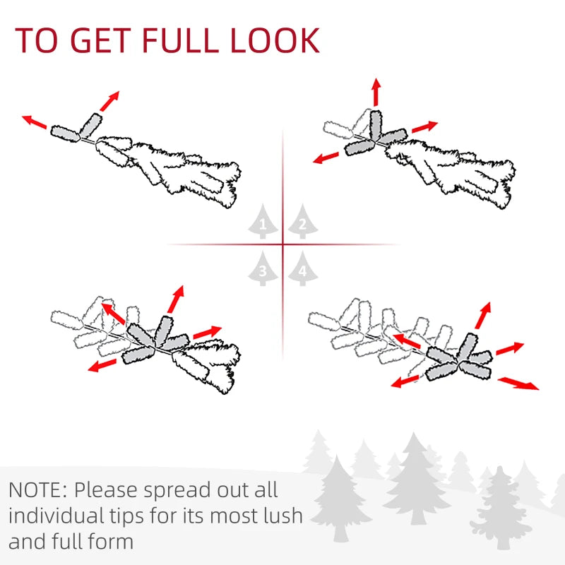 6ft Unlit Pencil Slim Artificial Christmas Tree - Realistic Green Branches with Sturdy Stand for Holiday Decor